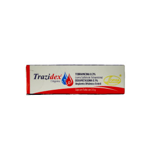 TRAZIDEX UNGENA UNGUENTO OFTALMICO 0.3% CAJA X 3.5 GR